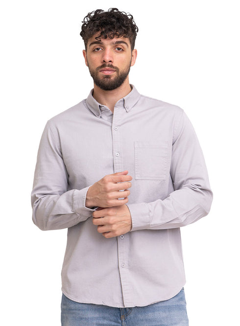 Silver Gabardine Shirt